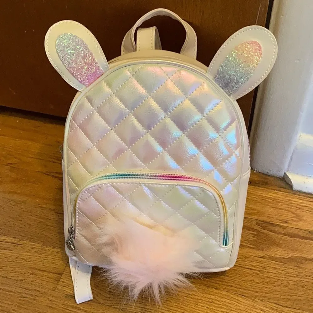 1 LEFT! Iridescent bunny backpack